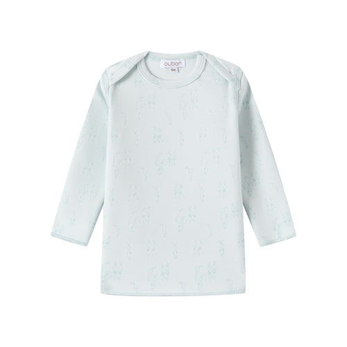 Oubon Boys Bunny Print Two Piece Set And Bonnet