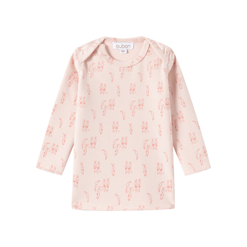 Oubon Girls Bunny Print Two Piece Set And Bonnet