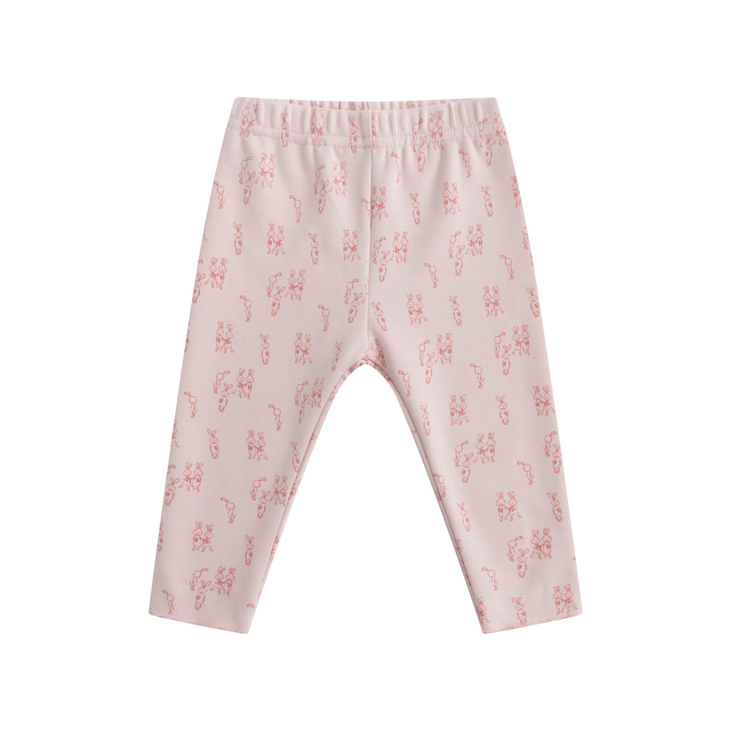 Oubon Girls Bunny Print Two Piece Set And Bonnet
