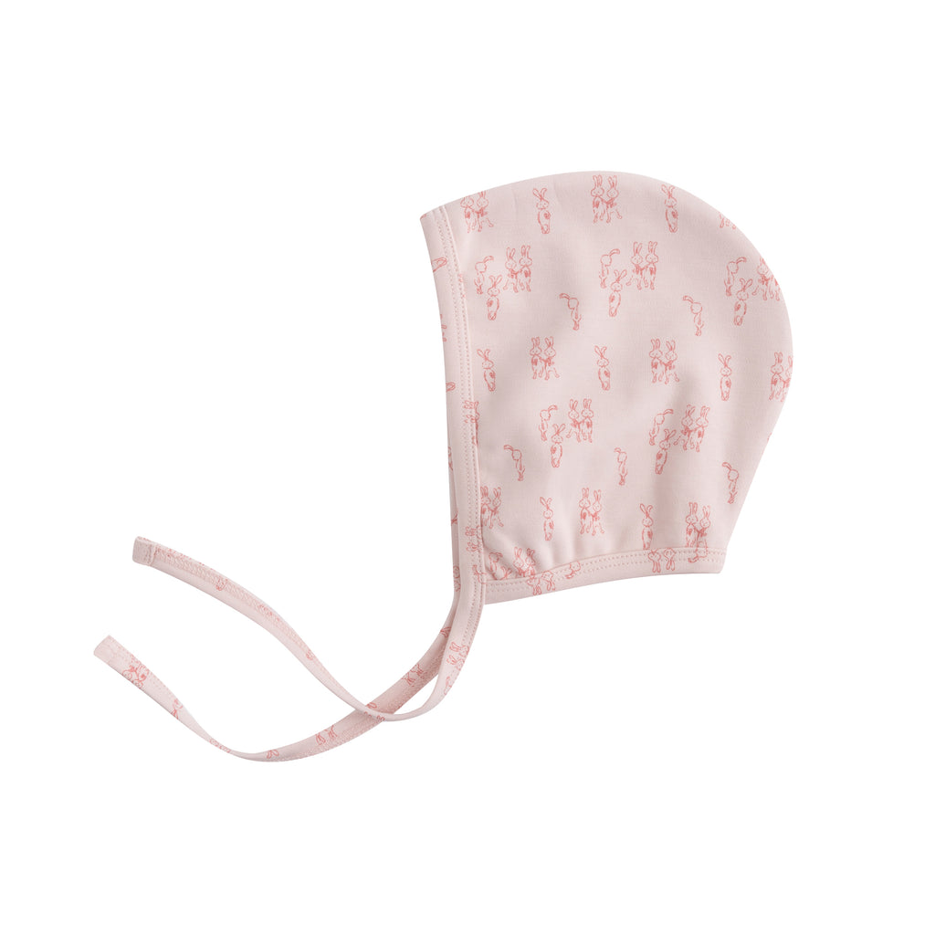 Oubon Girls Bunny Print Two Piece Set And Bonnet