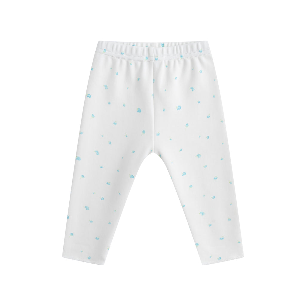 Oubon Boys Rose Blue Floral Two Piece Set And Bonnet