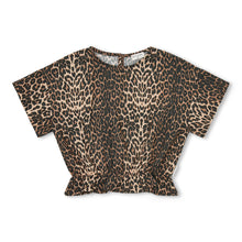 Load image into Gallery viewer, Petit Blush Elastic Waist Blouse - Leopard