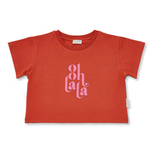 Load image into Gallery viewer, Petit Blush Ooh Lala T-shirt - Burnt Brick