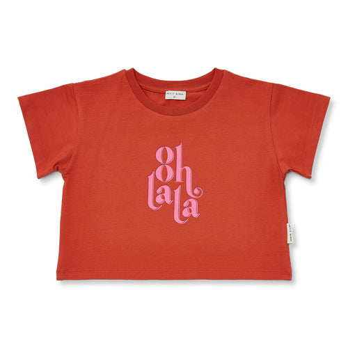 Petit Blush Ooh Lala T-shirt - Burnt Brick
