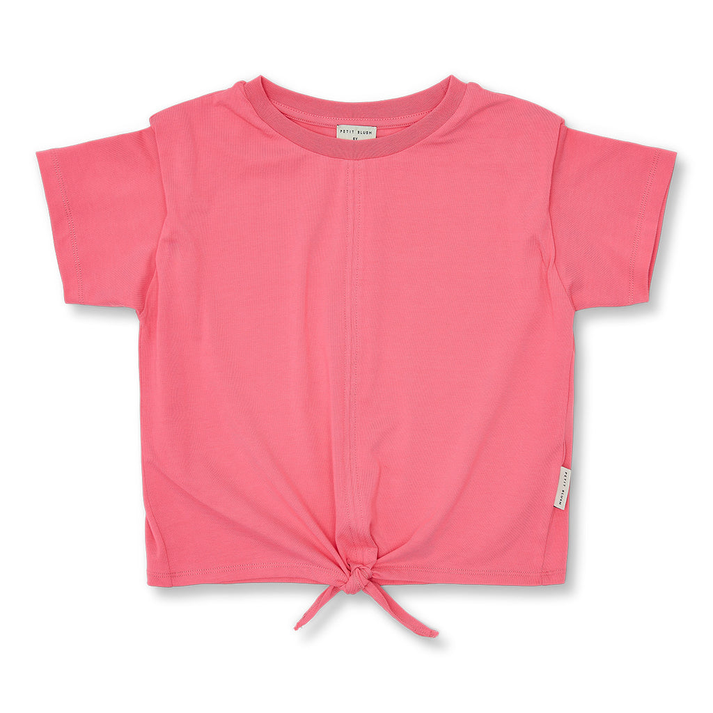 Petit Blush Knotted T-shirt - Pink Lemonade