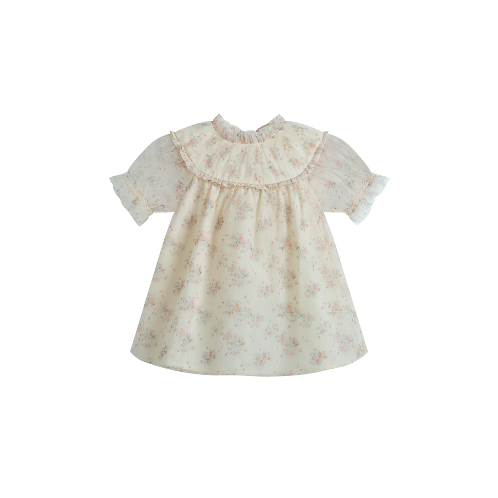 Cera Una Volta Marisol Baby Dress - Cream Flower
