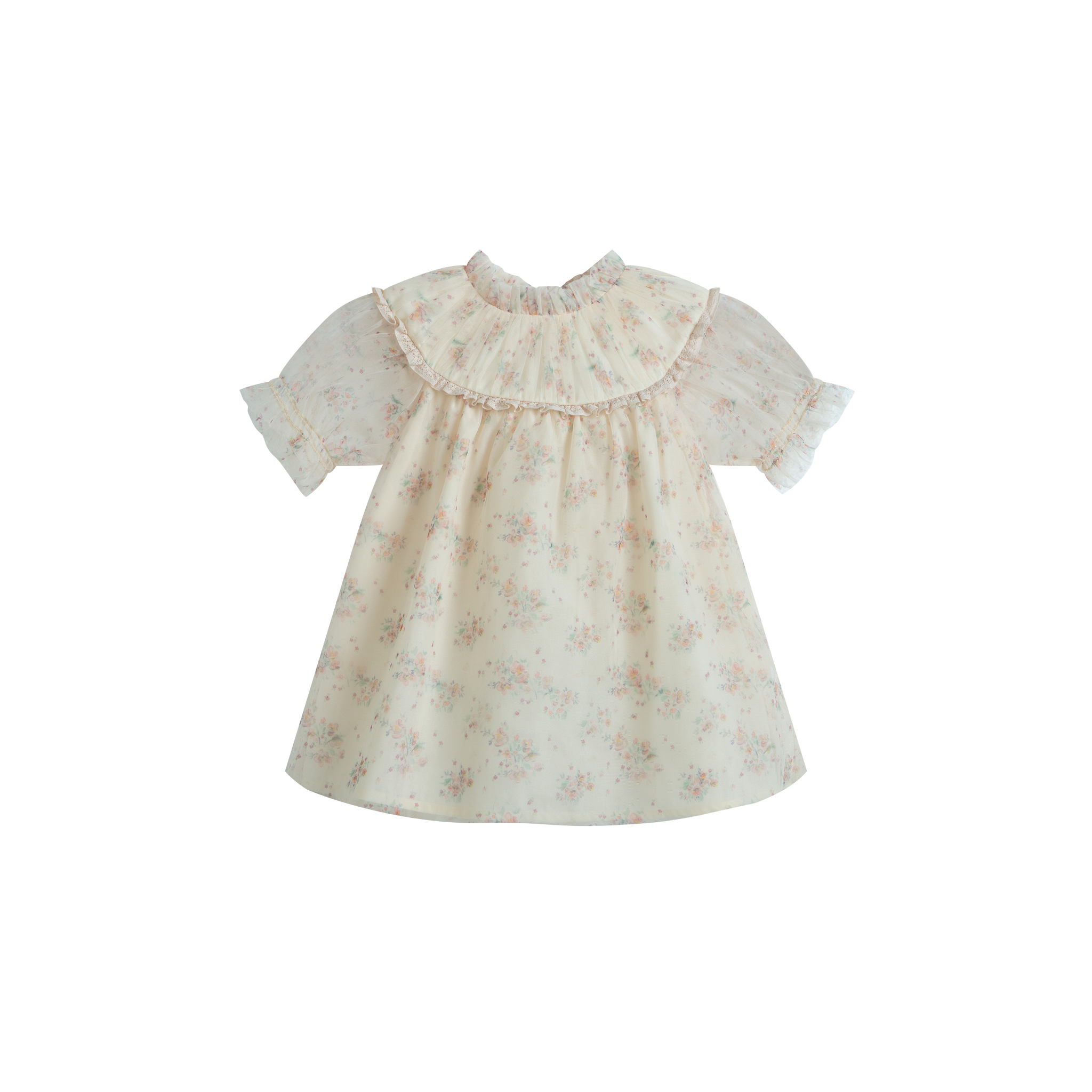 Cera Una Volta Marisol Baby Dress - Cream Flower 24M Cera Una Volta Marisol Baby Dress - Cream Flower 24M