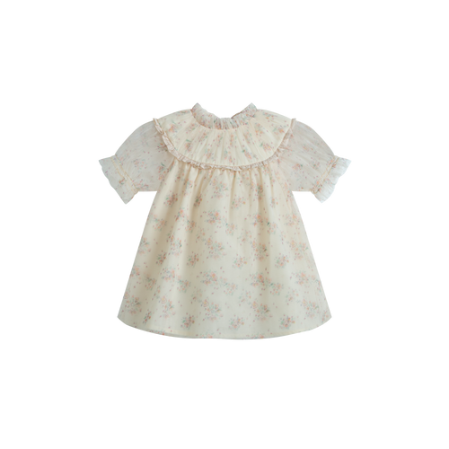 Cera Una Volta Marisol Baby Dress - Cream Flower