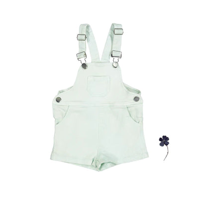 Lovely Littles Denim Short Overalls - Darya Sea