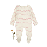 Lovely Littles Printed Footie - Mia Pink