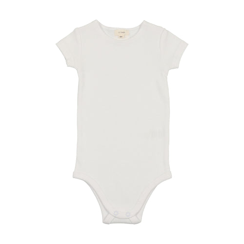 Lil legs Short Sleeve Onesie - Pure White