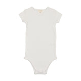 Lil legs Short Sleeve Onesie - Pure White