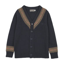 Load image into Gallery viewer, Sweet Threads Nordic Accent Knit Cardigan - Blue