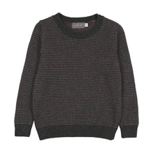 Load image into Gallery viewer, Sweet Threads Duskwild Crew Sweater - Plum/Grey Patterned