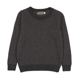 Sweet Threads Duskwild Crew Sweater - Plum/Grey Patterned