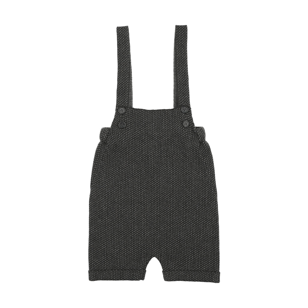 Froo Monochrome Knit Short Romper - Grey Patterned