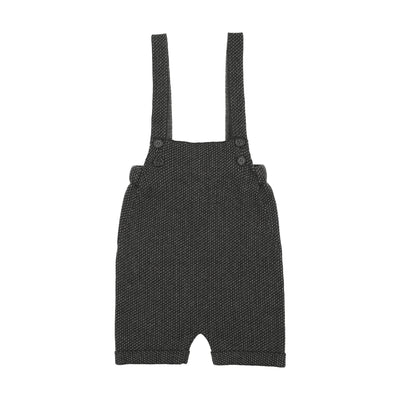 Froo Monochrome Knit Short Romper - Grey Patterned