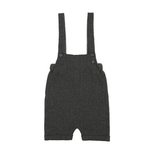 Froo Monochrome Knit Short Romper - Grey Patterned