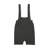 Froo Monochrome Knit Short Romper - Grey Patterned