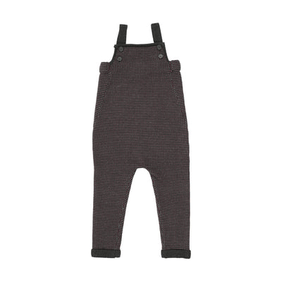 Sweet Threads Duskwild Long Romper - Plum/Grey Patterned