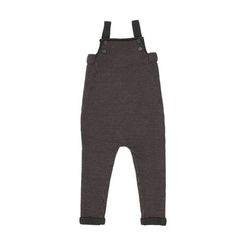 Sweet Threads Duskwild Long Romper - Plum/Grey Patterned