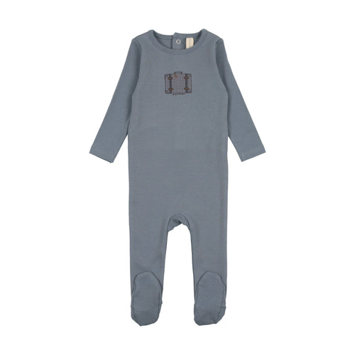 Lilette Suitcase Footie - Slate