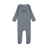 Lilette Suitcase Footie - Slate