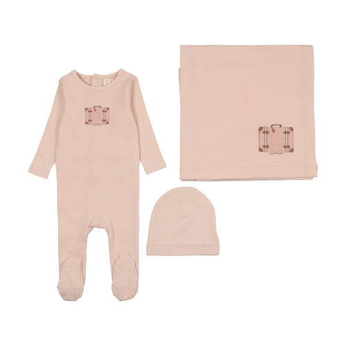 Lilette Suitcase 3PC Layette Set  - Pink