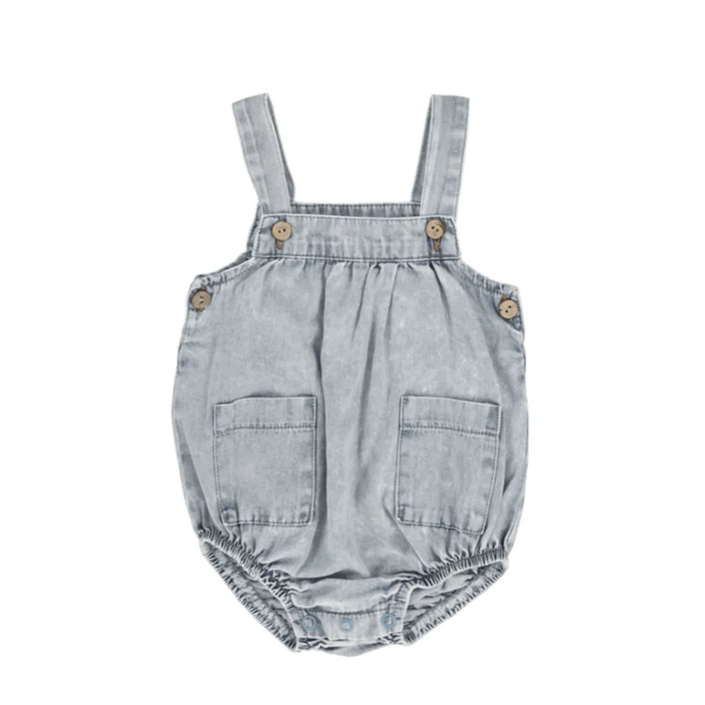 Lil Legs - Boys Romper - Blue Wash