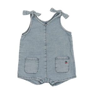 Lil Leg Stonewash Girls Romper - Stonewash
