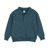 Lil Legs Sweatshirt Polo - Blue