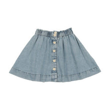 Load image into Gallery viewer, Lil Legs Stonewash Button Down Skirt - Short