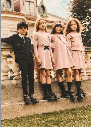 Little Parni Girls Dress K476 - Pink