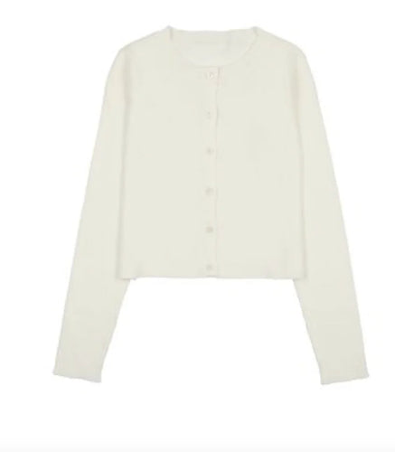 Coco Blanc Pointelle Sweater - Ivory