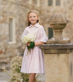 Velvette Label Pink Stripe Waisted Dress