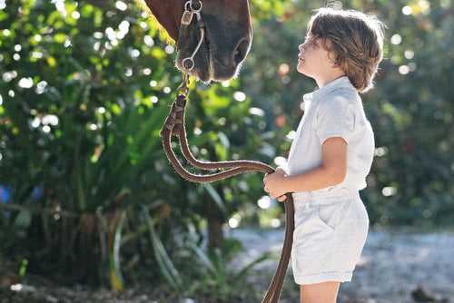 Lil Legs Mountain Meadows Shorts - Clear Blue