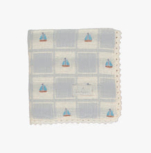 Load image into Gallery viewer, Bebe Organic Sailor Special Patchwork Blanket - Atlantic Boat