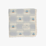 Bebe Organic Sailor Special Patchwork Blanket - Atlantic Boat