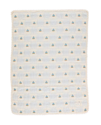Bebe Organic Sailor Patchwork Blanket - Atlantic Boat