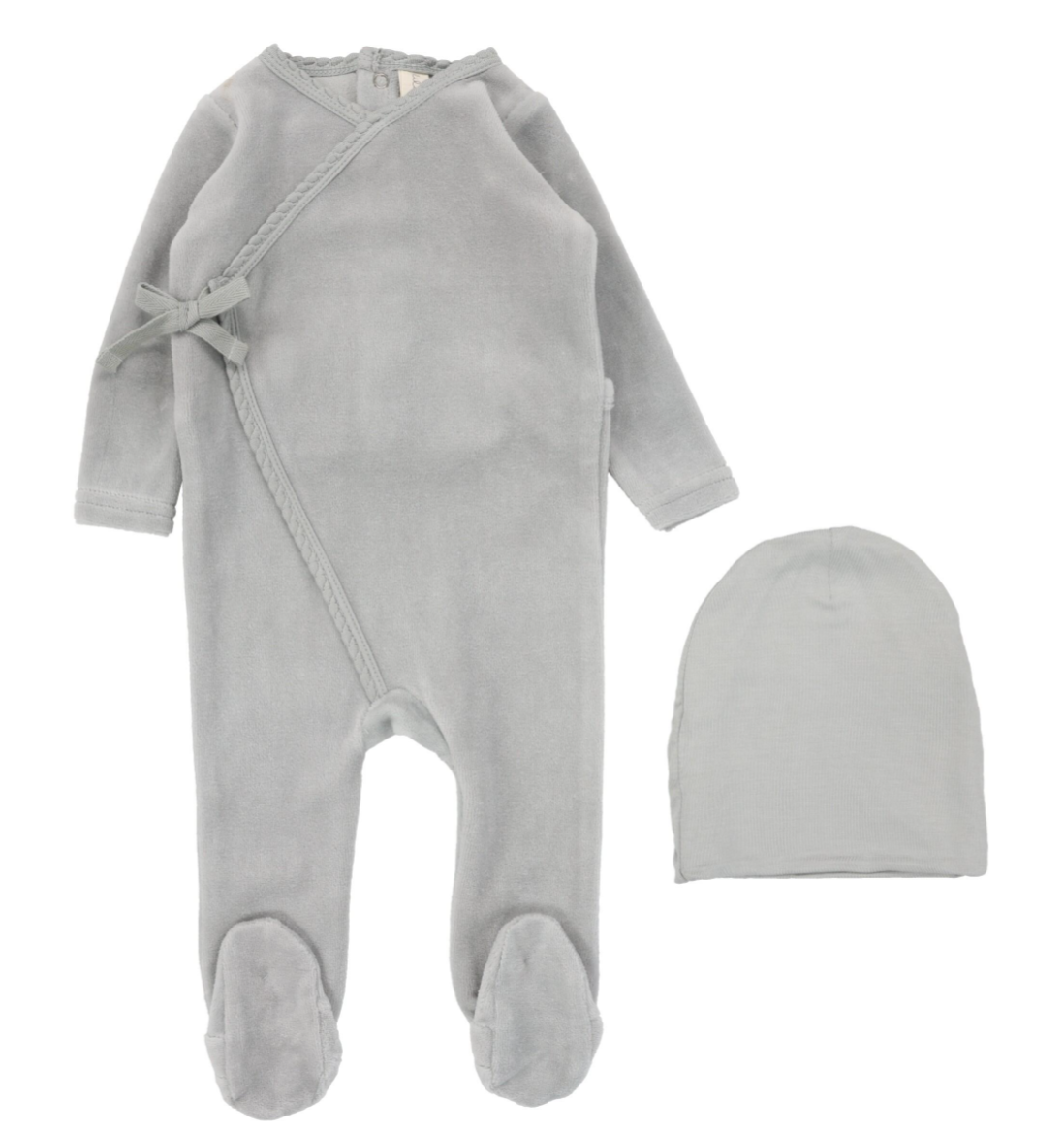 Lilette Pinstripe Footie - Blue