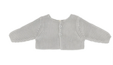 Lilette Chunky Knit Shrug - Dusty Blue