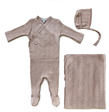 Load image into Gallery viewer, Bebe Organic Bebe Wrap 3PC Set - Dusty Pink