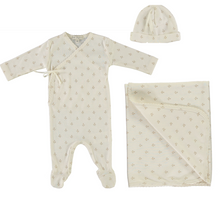 Load image into Gallery viewer, Bebe Organic Lou Wrap 3PC Set - Natural