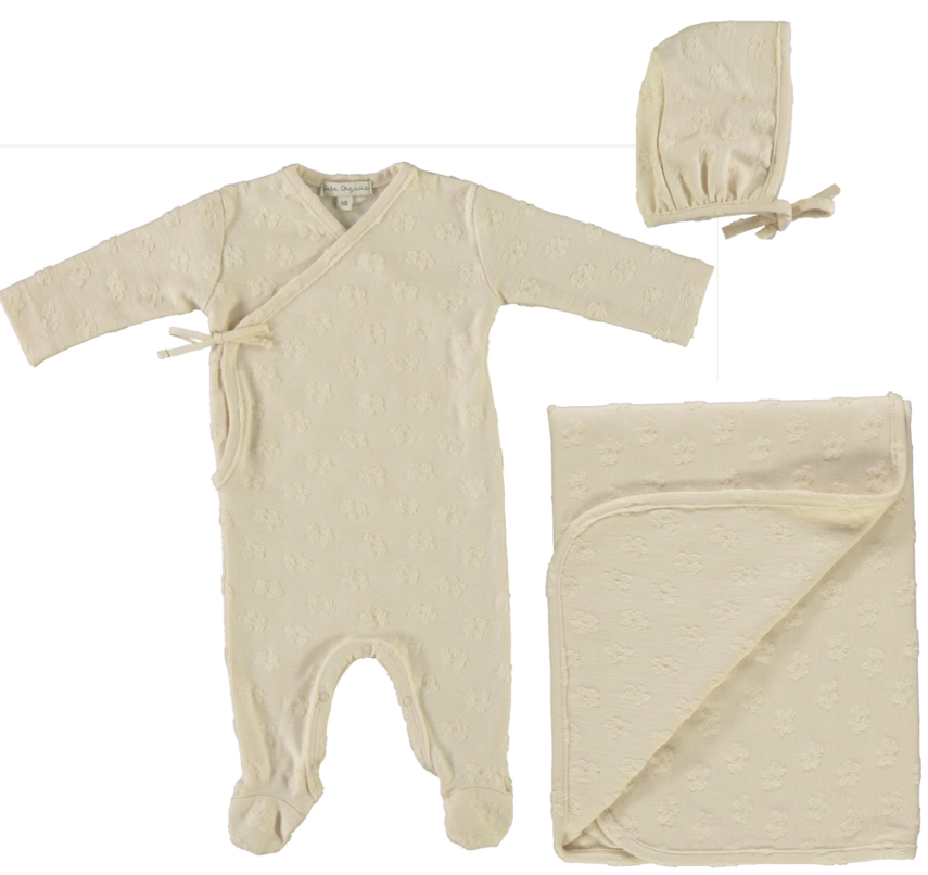 Bebe Organic Fleury Wrap 3PC Set - Natural