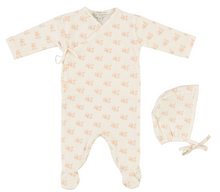 Load image into Gallery viewer, Bebe Organic Aurale Wrap Footie and Bonnet