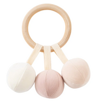 Load image into Gallery viewer, Kipp Velvet Rattle Toy- Pink