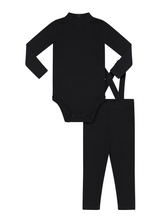 Load image into Gallery viewer, Little Parni Baby Overall Set K478 - Black