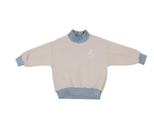 Booso Warm Sweatshirt - Beige Stripes