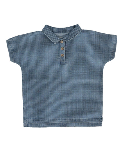 Lil Legs Checked Shirt - Denim