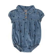 Load image into Gallery viewer, Lil Legs Floral Print Romper - Denim